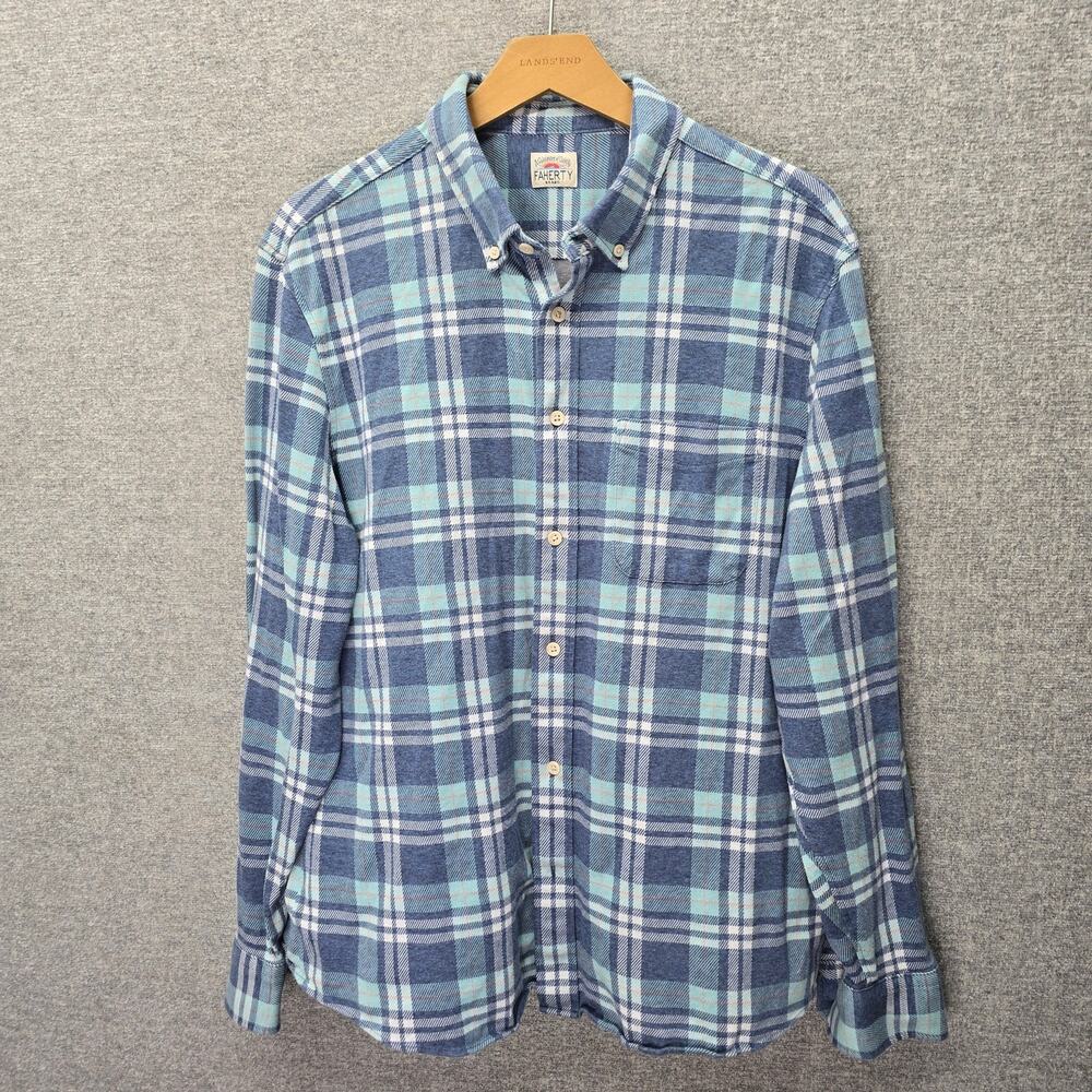 FAHERTY COASTLINE KNIT SHIRT, SIZE XL